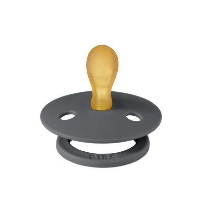 BIBS Colour Symmetrical Pacifier - 2 Pack - Sand/Iron - Latex