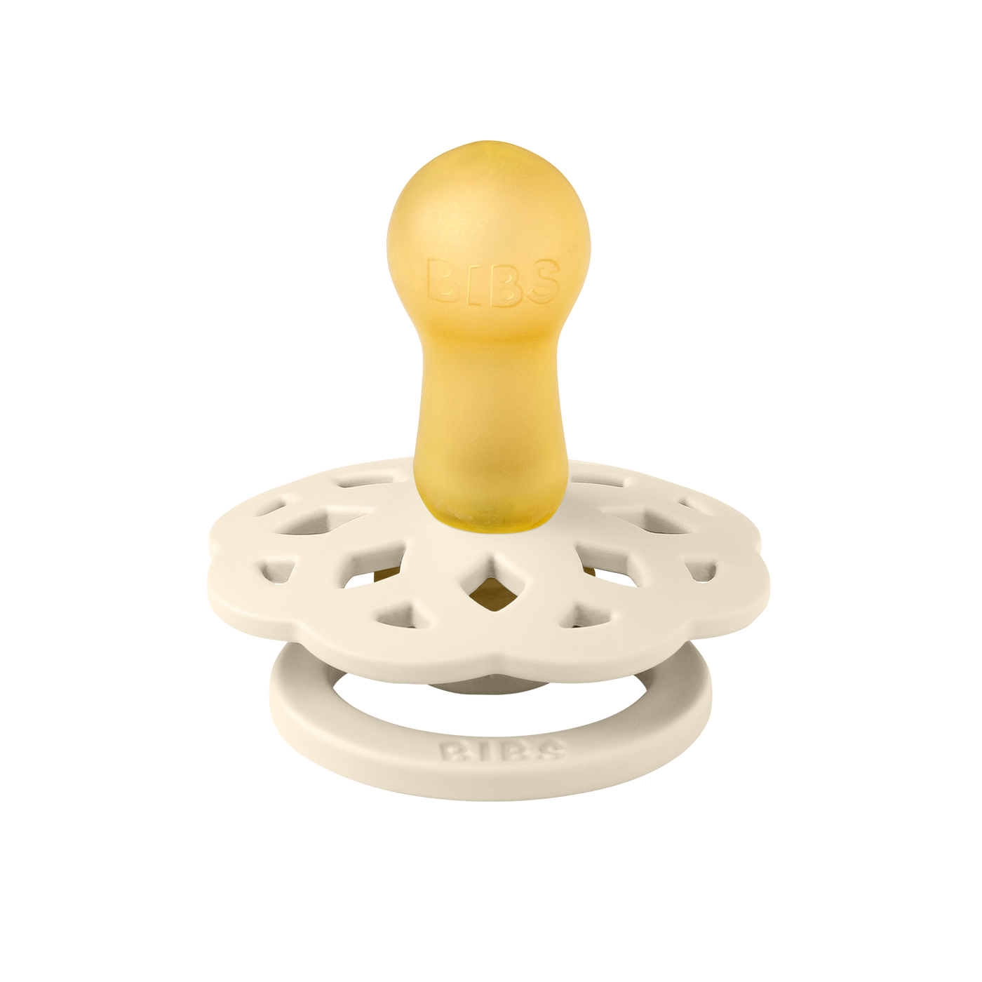 BIBS Boheme Latex Pacifiers - Ivory/Blossom - 2 Pack