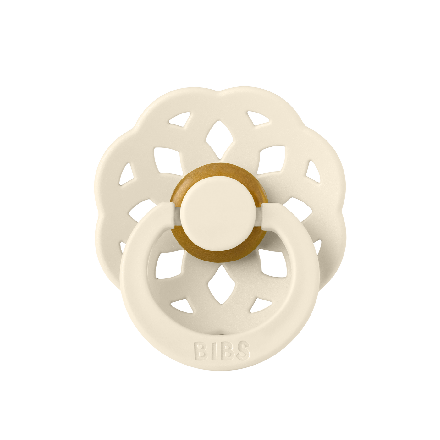 BIBS Boheme Latex Pacifiers - Ivory/Blossom - 2 Pack