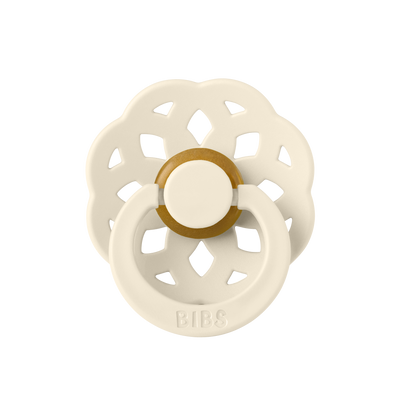 BIBS Boheme Latex Pacifiers - Ivory/Blossom - 2 Pack