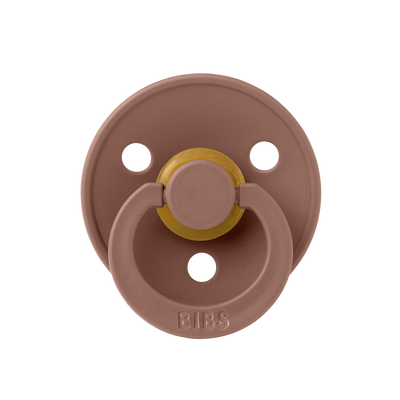 BIBS Colour Latex Pacifiers - Woodchuck/Blush - 2 Pack