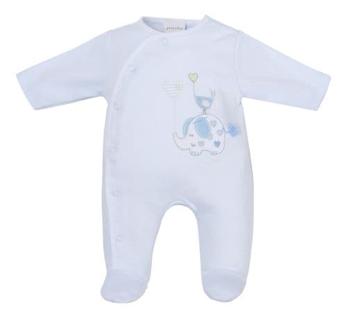 Dandelion Blue Elephant Sleepsuit