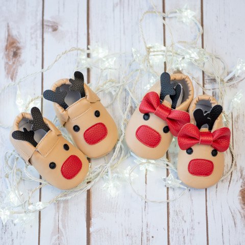 My First Christmas Reindeer Soft Shoe **0-6 MONTHS**