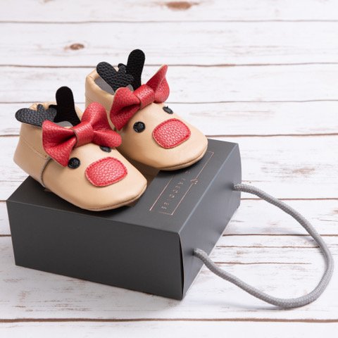 My First Christmas Reindeer Soft Shoe **0-6 MONTHS**